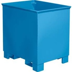 Behälter für Routenzüge Typ C 30, für Feststoffe, 3-fach stapelbar, Inhalt 0,3 m3, bis 500 kg, lichtblau RAL 5012