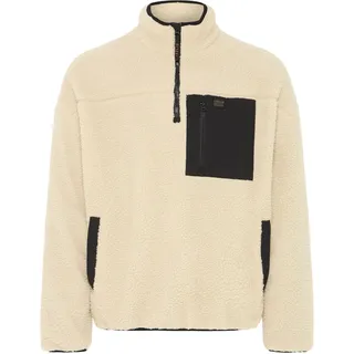 Troyer SOLID "Plüschjacke SDMcwain", Herren, Gr. S, beige (oatmeal), Obermaterial: 100% Polyester PES., Jacken Troyer