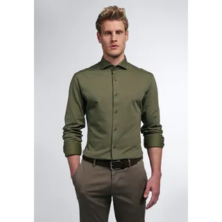 Eterna Langarmhemd Slim Fit Khaki 38