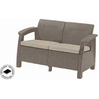 KETER Gartenmöbel-Set Corfu Love Seat Cappuccino – 227644