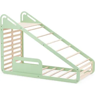 MamaToyz Holz Kinderbett Sleepy Montessori Bett Grün 210x100x150 cm