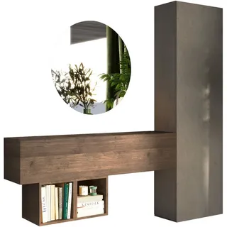 Home Affaire Infinity Garderoben-Set 192x30x186 cm braun