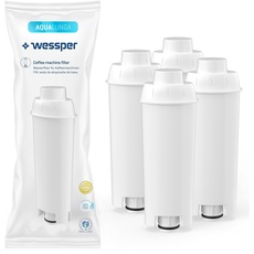 Wessper Wasserfilter Kartuschen Aqua Lunga Kompatibel mit Delonghi Kaffeevollautomat DLSC002, SER3017 & 5513292811 - ECAM, ESAM, ETAM, SECAM - 4er Pack