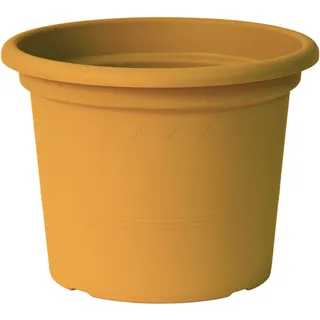 Pflanzkübel Pflanztopf Blumentopf kübel GEO Ø 25 cm mango gelb uv- & frostfest