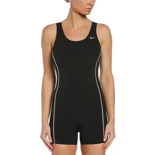 Nike Legsuit Damen Badeanzug, Damen, Trainingsanzug, NESS7068-001, schwarz, 36