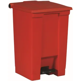 Rubbermaid Commercial Products Legacy® Tretmülleimer aus Kunststoff | Treteimer/Tretabfallbehälter | 45 l | für Arztpraxen/Krankenhäuser/Gesundheitseinrichtungen | Rot | FG614400RED