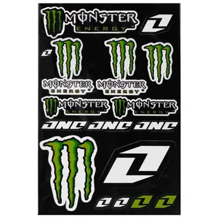 One Industries Monster Energy Abziehbilderbogen - Multicolor - One Size