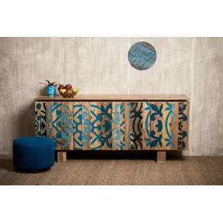 OTTO home Layer 185 x 77 x 47 cm Blau/Braun