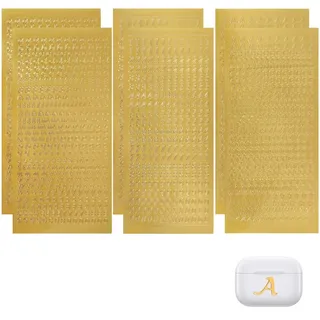 6PCS Wachsbuchstaben Für Kerzen Gold Set, Kerzentattoos Kommunion Buchstaben Zahlen Sticker Für Kerzenaufkleber Dekorieren, Wachsbuchstaben Für Kerzen Gold Wachs Buchstaben Kommunion Deko
