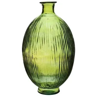NATURAL LIVING VASE Misha 12L Emeraude AUS RECYCELTEM Glas DURCHM. 26CM X H44CM