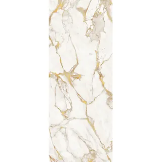 Schöner Wohnen Duschrückwand Seidenweich 100 cm x 255 cm Beige-Gold