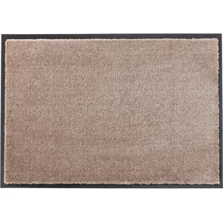 Fußmatte "Miami Uni" Gr. 16, grau (taupe), B:67cm H:7mm L:100cm, Kunstfaser, SCHÖNER WOHNEN-KOLLEKTION, Teppiche, Fußmatte, Schmutzfangmatte, waschbar