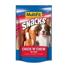 MultiFit Snacks Chick 'n' Chew Nr.3 mit Rind 2x100 g