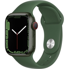 Bild Watch Series 7 GPS + Cellular 41 mm Aluminiumgehäuse grün, Sportarmband klee