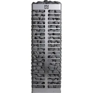 HUUM STEEL 11 Saunaofen 10,5 kW finnischer Saunaofen Elektrischer Design Standofen - Silber