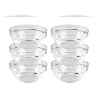 Mäser Empilable Schüssel Transparent/Weiß 6-tlg.