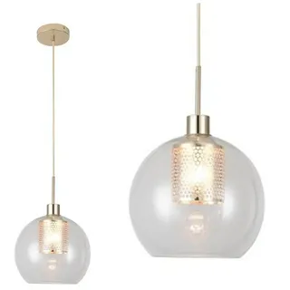 Rabalux 6495 Pendelleuchte 1 Spot Philana, E27, gold, Kugel-rund, Modern, ø250mm - Gold