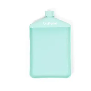 Craftelier - Starres Tablett für Glitter, Embossingpulver und Glitter | Ideal zum Dekorieren von Scrapbooking- und BastelProjekten | EnthältSchraubverschluss | Farbe Türkis - Größe 10,7 x 7 cm