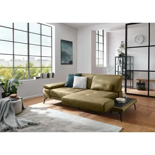 Die PlanBar Recamiere »MP-IN20126 optional mit Drehsitzfunktion« Inkl. Kopfteilverstellung, Federkern oder Kaltschaumpolsterung, grün