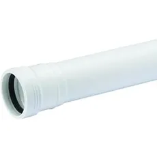 Wavin, Zubehör Sanitärinstallation, Wafix PP-Abflussrohr mit Muffe 32 x 250 mm weiß