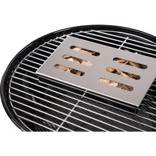 Räucherbox | Smoker Box | Smokebox | Smokerbox | Grillzubehör für Gasgrill, Kohlegrill, Kugelgrill | Verleiht Ihrem Grillgut Das Besondere Aroma | Rostfreier Stahl | Spülmaschinenfest | von Blumtal
