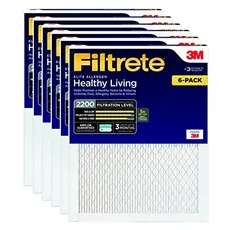 Filtrete EA03–6pk-1e Air Filter, 20 in. x 25 in. x 1 in, weiß