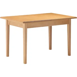 massivline&more Esstisch MASSIVLINE & MORE "Bodensee", braun (holzwerkstoff buche massiv lackiert, holzwerkstoff buche massiv lackiert, holzwerkstoff buche massiv lackiert), B:140,18cm H:75cm T:75cm, Holzwerkstoff Buche massiv lackiert, Tische, Esstisch, mit 