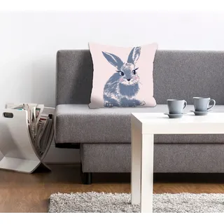 queence Dekokissen »Nengah« mit einem schüchternen Hasen, lila