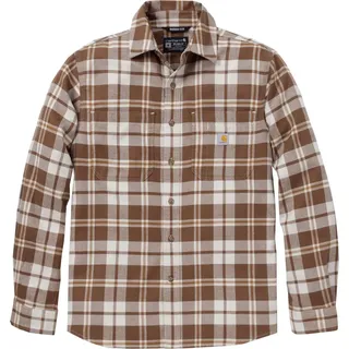Carhartt Hamilton Relaxed LS Plaid Shirt carhartt brown (BRN) S REG