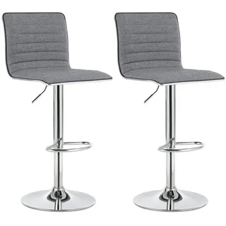 Songmics 2er-Set Barhocker mit Rückenlehne