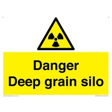 Danger Deep Grain Siloschild – 200 x 150 mm – A5L