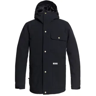 Snowboardjacke DC SHOES "Servo", Herren, Gr. XS, schwarz, 100% Polyester, Jacken Snowboardjacke