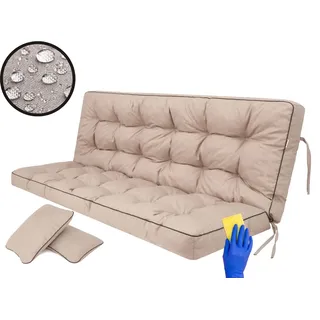 Bjird Bankauflage 100 x 49 x 56 cm beige 2-tlg.