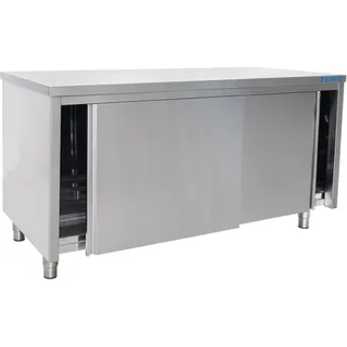 Saro Edelstahlschrank, Schiebetür - 700 mm Tiefe, 1200mm