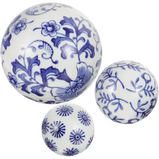 SOLUSTRE Schwimmende Keramik Kugel Dekoration 3Er Set Aquarium Deko Unterwasser Fischtank Verzierung Simulierte Landschaftsbälle Für Aquaristik