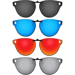 ThunderClap Polarisierte Sonnenbrille zum Anklippen, kompatibel mit Ray-Ban Meta Headliner RW4009, 50 mm, für Damen und Herren, UV-Schutz