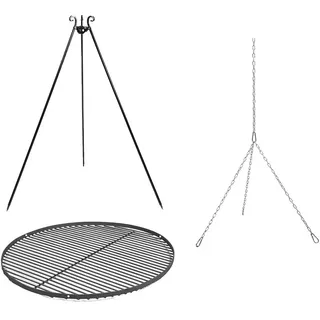 Cook King Schwenkgrill 180 cm inkl. Grillrost Ø 70 cm Rohstahl