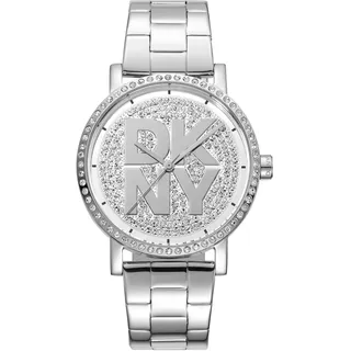 DKNY Soho Logo Quarz Silber 36 mm DK1L035M0205