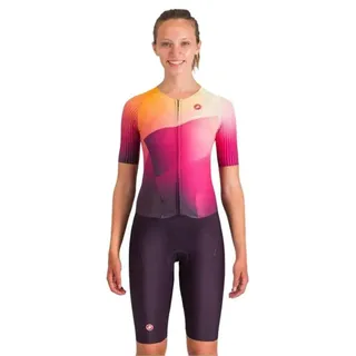 Castelli Integral Free Sanremo 3 Kurzarm-trisuit Schwarz L Frau Schwarz L - Schwarz