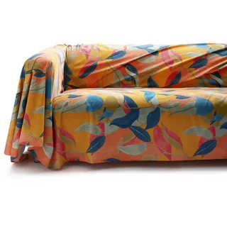 GUZZINI Classic - Tagesdecke 270x270 Mehrzweck 100% Perkalbaumwolle ÖkoTex-zertifiziert, Ideal auch Saunahandtuch, Hamamtuch und Strandtuch, Tischdecke Abwaschbar für Picknick und Bettwäsche Baumwolle
