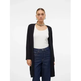 Vero Moda Longline Cardigan aus Viskose-Mix Modell 'SABA', Black, XS