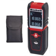 Einhell Laser-Distanzmesser TC-LD 25 (bis 25 m, Messreferenz Vorder- o. Hinterkante, Dauermessung, Abschaltautomatik, Safety-Funktion, inkl. Tasche)