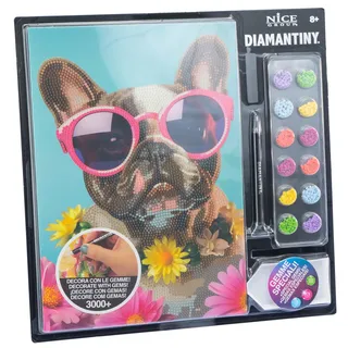DIAMANTINY - Hund Mops Pets-Malen nach Zahlen, mehrfarbig, A4, 96105