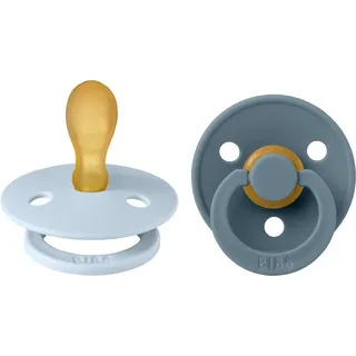 BIBS Colour Size 2: Symmetrical 6+ months Schnuller Baby Blue / Petrol 2 St.