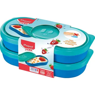 Maped PICNIK - Snack-Dose, Snack-Box Concept Kids - 2X 150 ml - blau