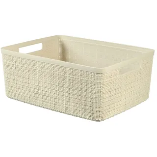 Curver Korb Rechteckig 12 l 12 x 0 x 0 cm Beige/Rot/Weiß