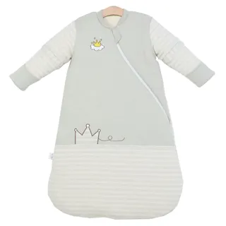 Chilsuessy Baby Schlafsack Winter mit abnembar Langarm Bio Baumwolle Babyschlafsack Kleine Kinder Ganzjahres Schalfsack Schlafanzug für Jungen und Mädchen, Krone/2.5 Tog, 90-110 cm