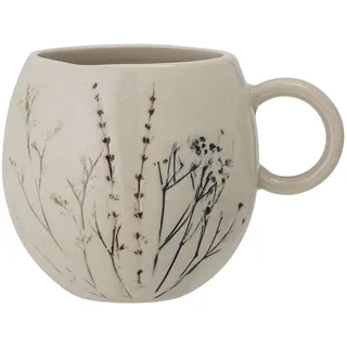 Bloomingville Elegante Tasse Bea in naturfarbenem Keramikdesign – Ideal für Kaffee und Tee – Ein stilvolles und funktionales Küchenaccessoire, das jedem Tisch eine gemütliche Note verleiht.