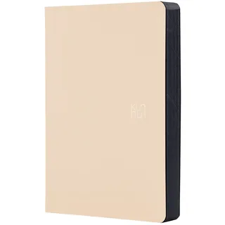 Kunnui - Sand - Agenda 2022 - Tag - 384 Seiten - Größe A5-15 x 21 cm - Bullet Journal (Sand)