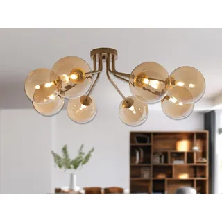 Deckenleuchte Honey Gold 8-flammig